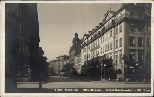 Ak München, Otto-Straße, Hotel Continental