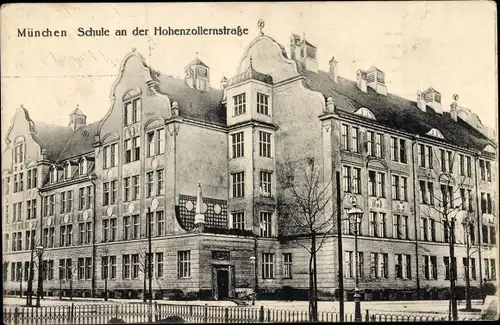 Ak München, Schule an der Hohenzollernstraße
