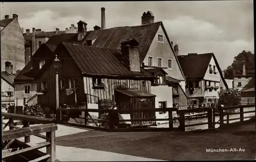Ak Au München Bayern, Ortsansicht, Wohnhäuser