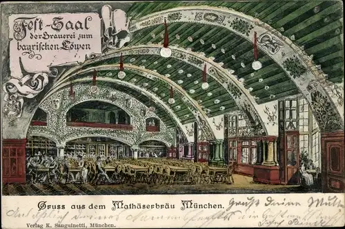 Litho München, Mathäserbräu, Festsaal