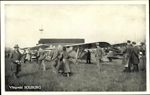 Ak Oost Souburg Zeeland Niederlande, Vliegveld