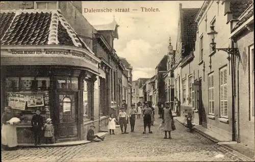 Ak Tholen Zeeland Niederlande, Dalemsche straat, Handlung