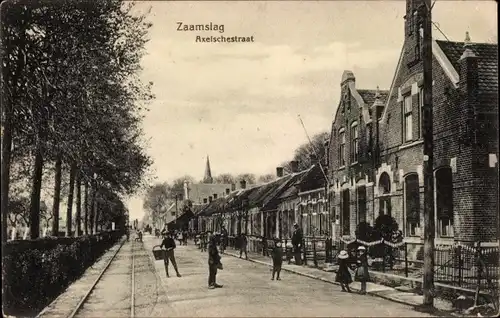 Ak Zaamslag Zeeland Niederlande, Axelschestraat