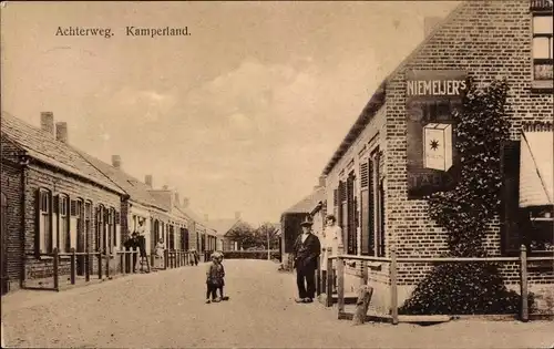 Ak Kamperland Noord Beveland Zeeland Niederlande, Achterweg, Niemeijer's Reklame
