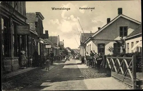 Ak Wemeldinge Zeeland Niederlande, Kanaalstraat, Cafe