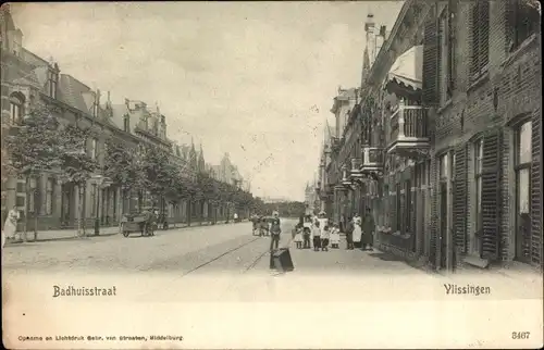 Ak Vlissingen Zeeland Niederlande, Badhuisstraat