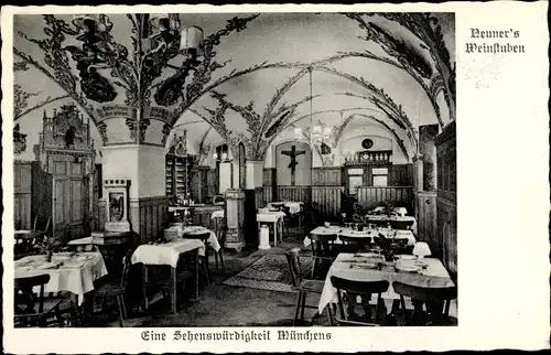 Ak München, Neuners Weinstuben, Herzogspitalstraße 19-20