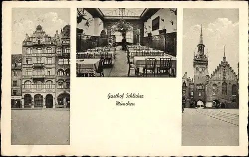 Ak München Bayern, Gasthof Schlicker, Tal 74