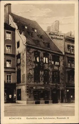 Ak München, Gaststätte zum Spöckmeier, Rosenstraße 8