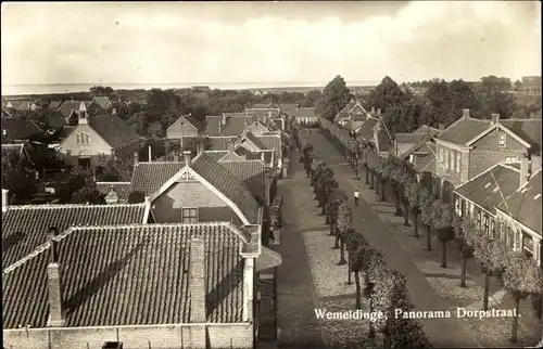 Ak Wemeldinge Zeeland Niederlande, Panorama Dorpstraat