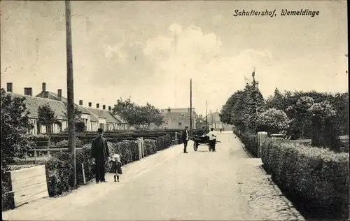 Ak Wemeldinge Zeeland Niederlande, Straßenpartie, Schuttershof