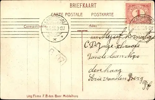 Ak Oud Vossemeer Zeeland Niederlande, Ramp te Oud, 13. März 1906