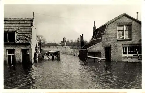 Ak Walcheren Zeeland, Het eiland Walcheren onder water