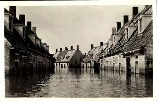 Ak Walcheren Zeeland, Het eiland Walcheren onder water