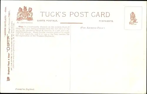 Künstler Ak Oban Schottland, Kerrera