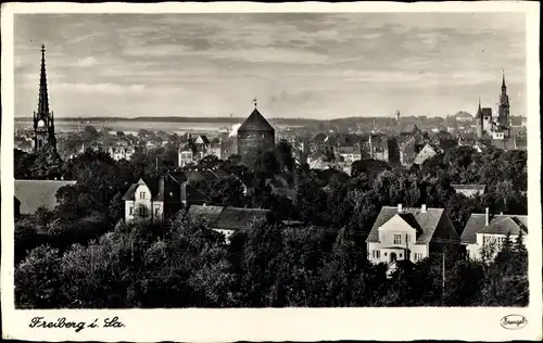 Ak Freiberg in Sachsen, Stadtbild