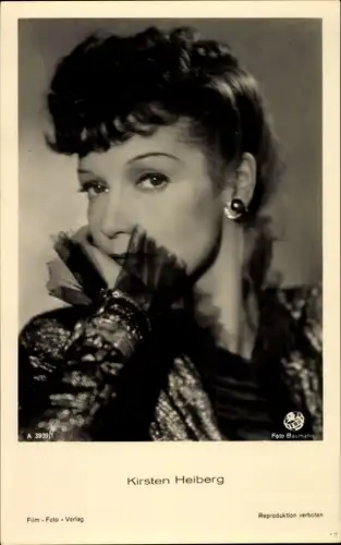 Ak Schauspielerin Kirsten Heiberg, Portrait