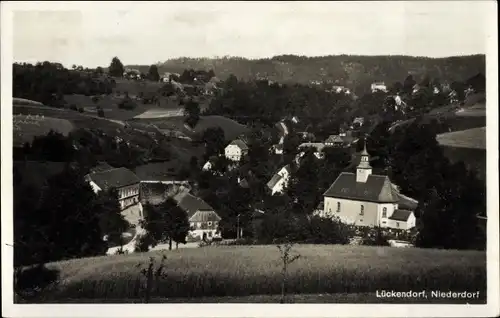 Ak Lückendorf Oybin Oberlausitz, Niederdorf, Blick auf die Ortschaft