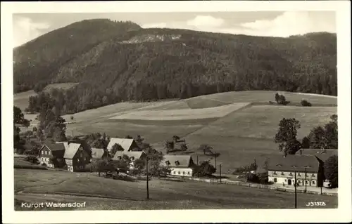 Ak Waltersdorf Großschönau Oberlausitz, Panorama mit der Lausche