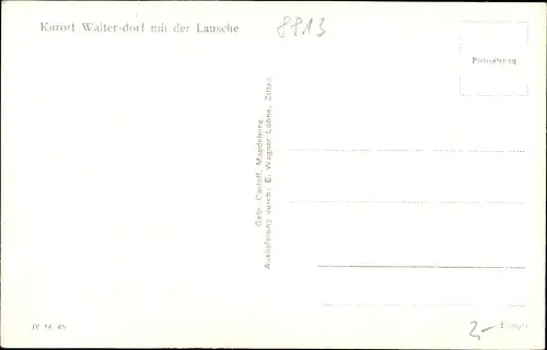 Ak Waltersdorf Großschönau Oberlausitz, Panorama mit der Lausche