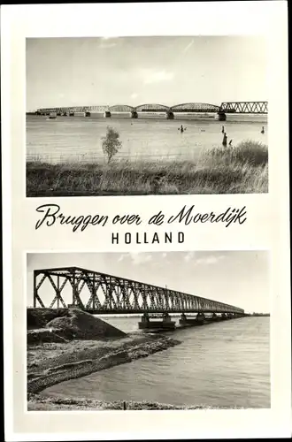 Ak Moerdijk Nordbrabant Niederlande, Bruggen