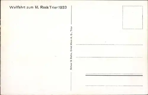 Ak Trier in Rheinland Pfalz, Der Heilige Rock im Dom 1933