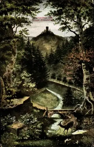 Ak Bad Teinach Zavelstein im Schwarzwald, Teinachtal, Ruine Zavelstein