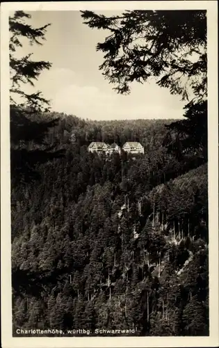 Ak Schömberg im Schwarzwald Württemberg, Charlottenhöhe