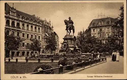 Ak Köln am Rhein, Kaiser Wilhelm-Denkmal