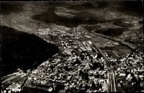 Ak Schopfheim in Baden, Wiesental, Luftaufnahme