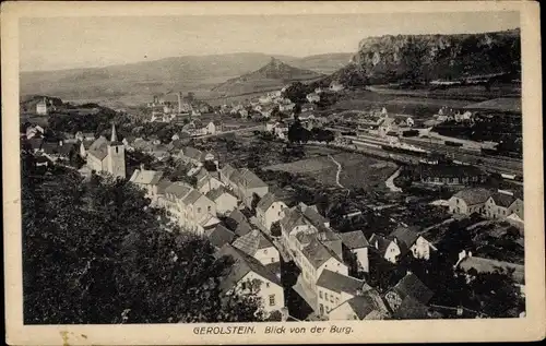Ak Gerolstein in der Eifel, Blick von der Burg