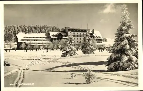 Ak Feldberg im Schwarzwald, Hotel Feldbergerhof, Winteransicht