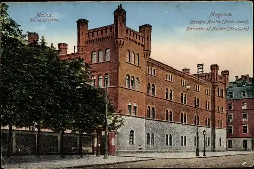 Ak Mainz am Rhein, Caserne Neutor, Neutorkaserne