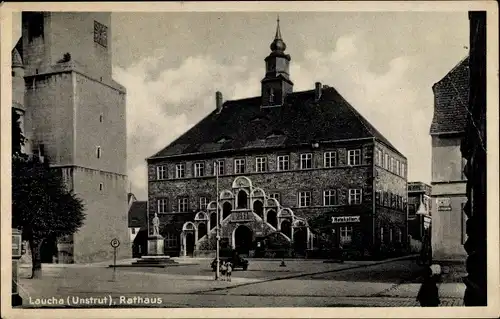 Ak Laucha an der Unstrut, Rathaus