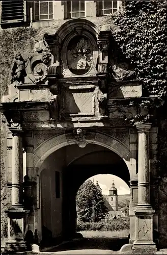 Ak Schmalkalden im Thüringer Wald, Blick vom Schlosshof