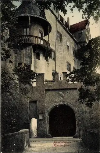 Ak Rochsburg Lunzenau in Sachsen, Schloss Rochsburg, Eingang