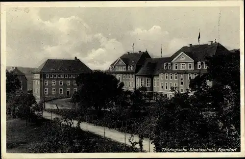 Ak Egendorf Blankenhain in Thüringen, Thüringische Staatsschule