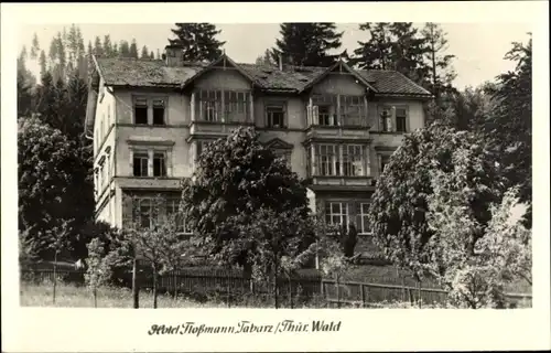 Ak Tabarz im Thüringer Wald, Hotel Floßmann, Außenansicht