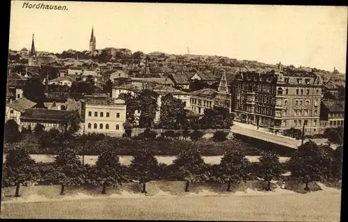 Ak Nordhausen am Harz, Panorama