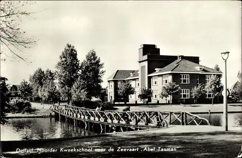 Ak Delfzijl Groningen, Norder Kweekschool voor de Zeevaart Abel Tasman