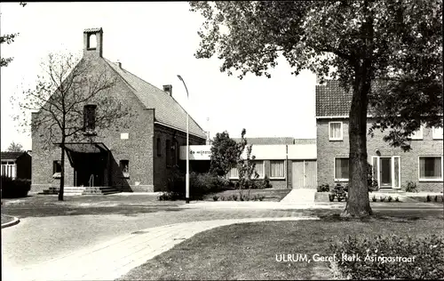 Ak Ulrum Groningen Niederlande, Geref. Kerk, Asingastraat