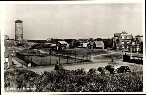 Ak Domburg Veere Zeeland Niederlande, Panorama, Pension