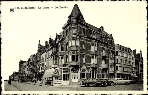 Ak Middelkerke Westflandern, la Digue