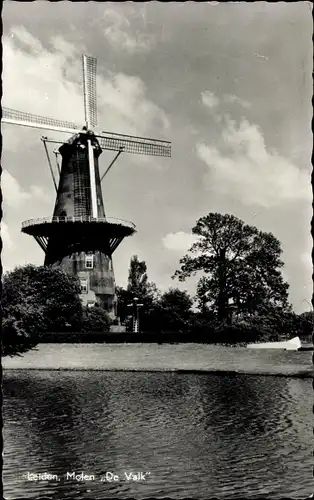 Ak Leiden Südholland Niederlande, Molen De Valk