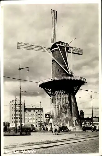 Ak Rotterdam Südholland Niederlande, Oostplein, Molen