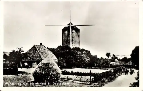 Ak Doetinchem Gelderland, Wandelweg naar Montferland, De Parek van de Geldersche Achterhoek, Molen