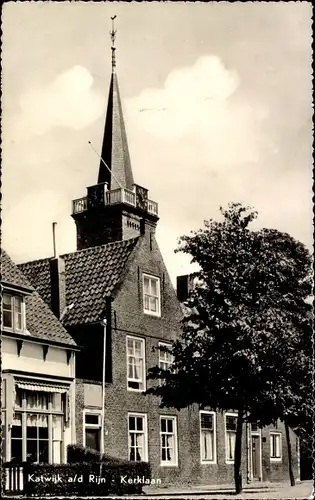 Ak Katwijk aan den Rijn Südholland Niederlande, Kerklaan