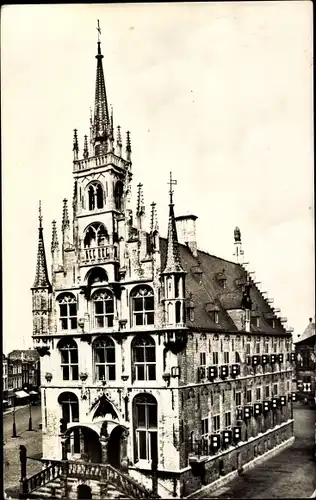 Ak Gouda Südholland Niederlande, Stadhuis