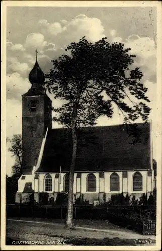 Ak Oostvoorne aan Zee Südholland, 't Kerkje