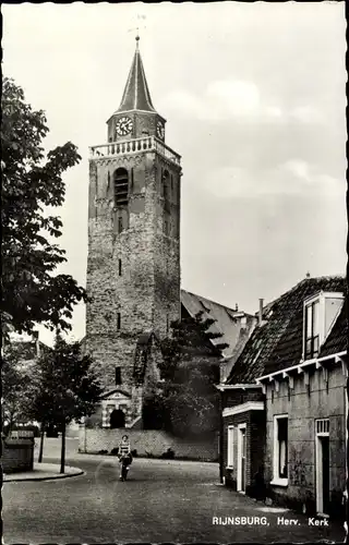 Ak Rijnsburg Südholland, Hervormde Kerk